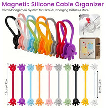 Load image into Gallery viewer, Magnetic Silicone Cable Organizer