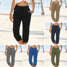 Load image into Gallery viewer, Women's Drawstring Cargo Pants