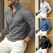 Load image into Gallery viewer, Cashmere Zipper Basic Sweater