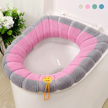 Load image into Gallery viewer, Two-Tone Soft Toilet Seat Cover
