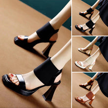 Load image into Gallery viewer, Square Toe High Heeled Sandal