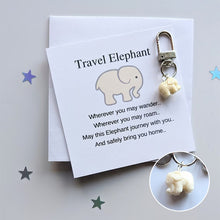 Load image into Gallery viewer, Travel Elephant Keychain