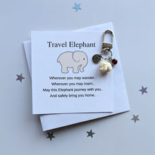Load image into Gallery viewer, Travel Elephant Keychain