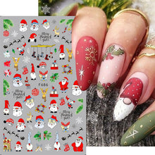 Load image into Gallery viewer, CHRISTMAS NAIL ART STICKERS
