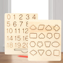 Load image into Gallery viewer, Wood Letter Practicing Board