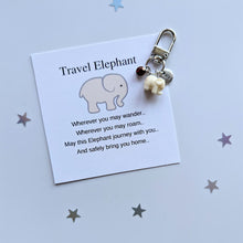 Load image into Gallery viewer, Travel Elephant Keychain