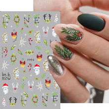 Load image into Gallery viewer, CHRISTMAS NAIL ART STICKERS