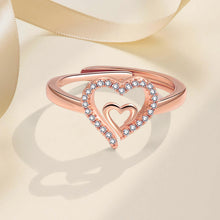Load image into Gallery viewer, Mother &amp; Daughter Always Heart To Heart Ring