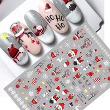 Load image into Gallery viewer, CHRISTMAS NAIL ART STICKERS