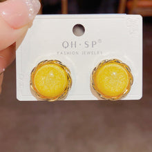 Load image into Gallery viewer, Colorful Textured Circle Earrings
