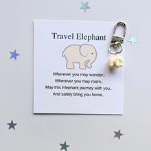 Load image into Gallery viewer, Travel Elephant Keychain