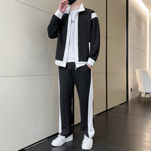 Load image into Gallery viewer, Men's Outfit Casual 2 Piece Contrast Sports Jogging Tracksuits Set