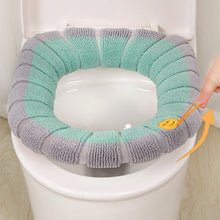 Load image into Gallery viewer, Two-Tone Soft Toilet Seat Cover