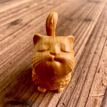 Load image into Gallery viewer, Tiny Cute Wooden Cat