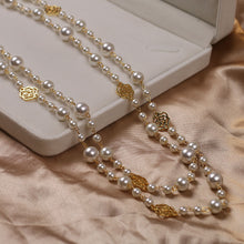 Load image into Gallery viewer, Pearl Flower Long Necklace