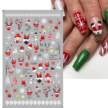 Load image into Gallery viewer, CHRISTMAS NAIL ART STICKERS
