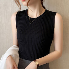 Load image into Gallery viewer, Ice Thin Knit Sleeveless Top
