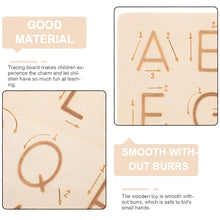 Load image into Gallery viewer, Wood Letter Practicing Board