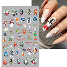 Load image into Gallery viewer, CHRISTMAS NAIL ART STICKERS