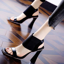Load image into Gallery viewer, Square Toe High Heeled Sandal