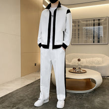 Load image into Gallery viewer, Men's Outfit Casual 2 Piece Contrast Sports Jogging Tracksuits Set