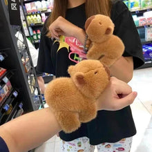 Load image into Gallery viewer, Capybara Plush Snap-on Bracelet