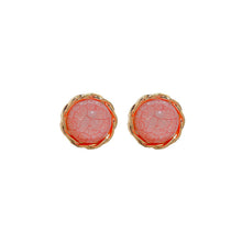 Load image into Gallery viewer, Colorful Textured Circle Earrings