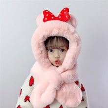 Load image into Gallery viewer, 2 in 1 Cute Cartoon Children's Warm Plush Hat