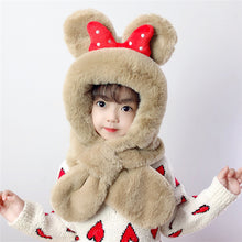 Load image into Gallery viewer, 2 in 1 Cute Cartoon Children's Warm Plush Hat