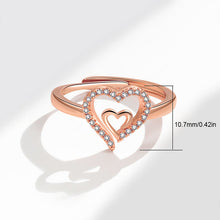 Load image into Gallery viewer, Mother &amp; Daughter Always Heart To Heart Ring