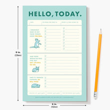 Load image into Gallery viewer, Hello, Today: To-do List Notepad