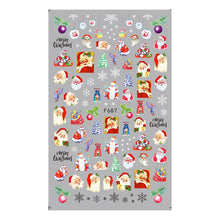 Load image into Gallery viewer, CHRISTMAS NAIL ART STICKERS