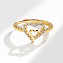 Load image into Gallery viewer, Mother &amp; Daughter Always Heart To Heart Ring