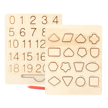Load image into Gallery viewer, Wood Letter Practicing Board