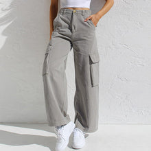 Load image into Gallery viewer, Adjustable Straight Fit Cargo Pants