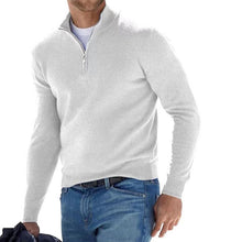 Load image into Gallery viewer, Cashmere Zipper Basic Sweater