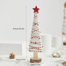 Load image into Gallery viewer, Christmas Wood Felt Reindeer Elk Tree Decorations