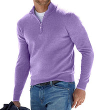 Load image into Gallery viewer, Cashmere Zipper Basic Sweater