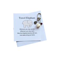 Load image into Gallery viewer, Travel Elephant Keychain