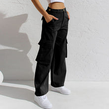 Load image into Gallery viewer, Adjustable Straight Fit Cargo Pants