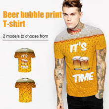 Load image into Gallery viewer, New Man Fashion 3D Print Beer Bubble Short Sleeve T-Shirt