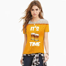 Load image into Gallery viewer, New Man Fashion 3D Print Beer Bubble Short Sleeve T-Shirt