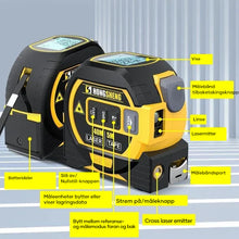 Load image into Gallery viewer, 3-i-1 infrarød laserbåndmåling