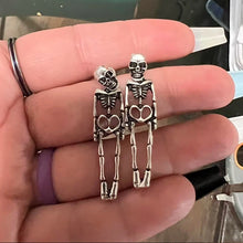 Load image into Gallery viewer, Ghostly Skeleton Exaggerated Punk Earrings