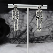 Load image into Gallery viewer, Ghostly Skeleton Exaggerated Punk Earrings