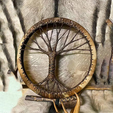 Load image into Gallery viewer, Shamanic Drum 'Tree of Life' Instrumental Ornament