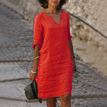 Load image into Gallery viewer, Women'S V-Neck Dress