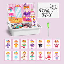 Load image into Gallery viewer, Magnetisk puslespill med byggeklosser for læring