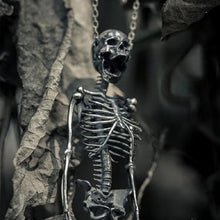 Load image into Gallery viewer, Full Body Silver Skeleton Pendant