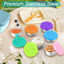 Load image into Gallery viewer, Stainless Steel Containers With Leakproof Silicone Lids